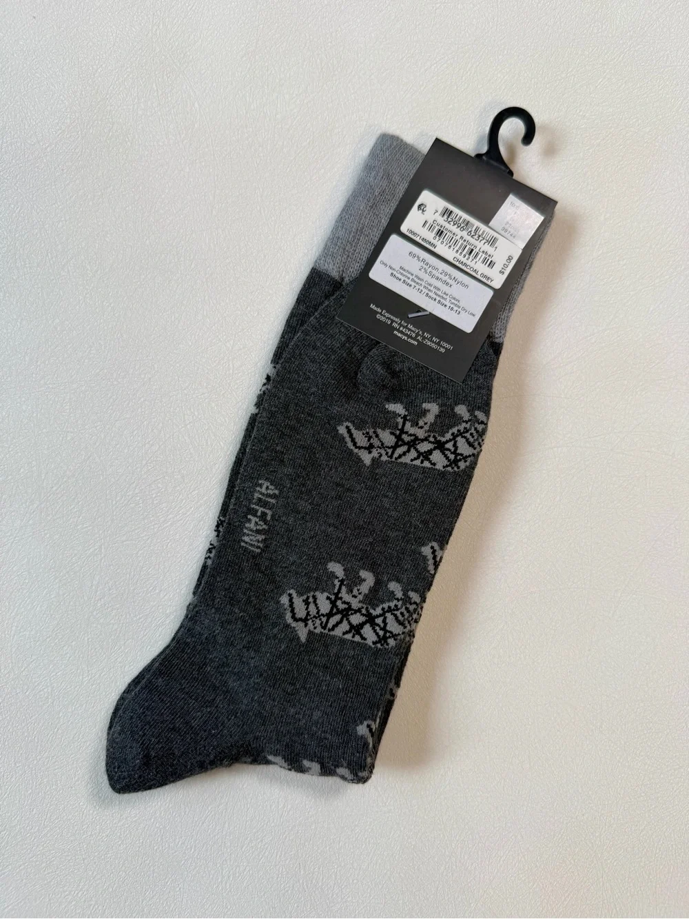 ALFANI Gray Dress Socks | NWT